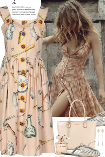 KNEE-LENGTH DRESS- Модное сочетание