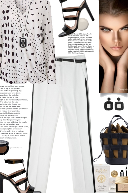 White and black- combinação de moda