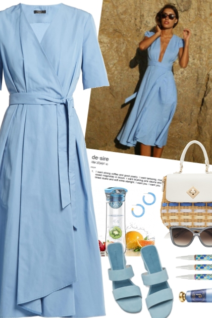 Blue dress- Fashion set