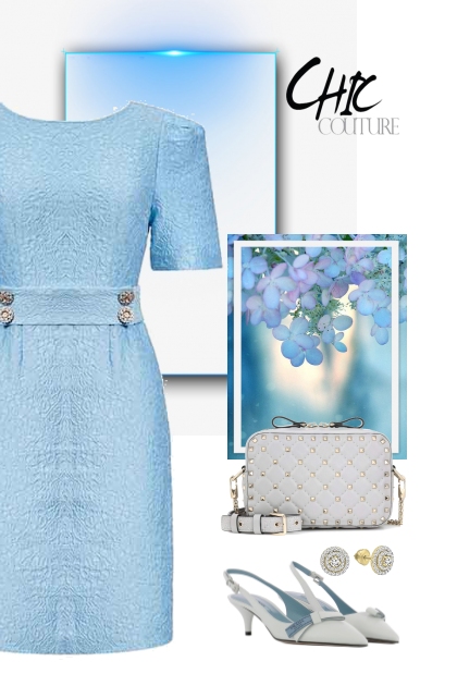 In blue- Combinazione di moda