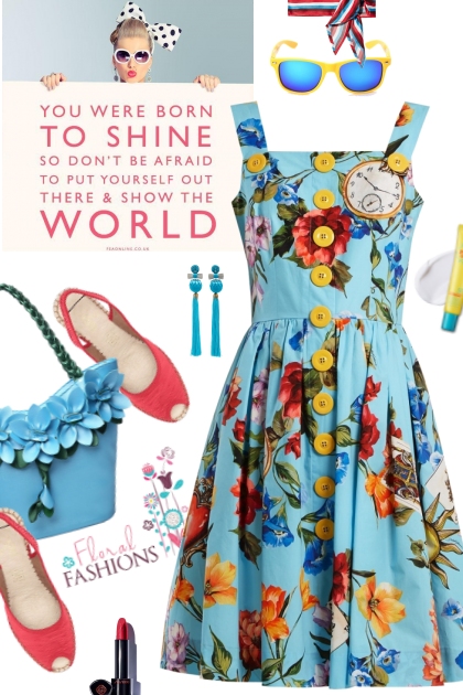 Floral fashions- Modekombination