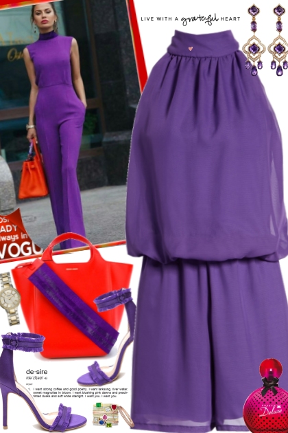 Violet and Red- Fashion set