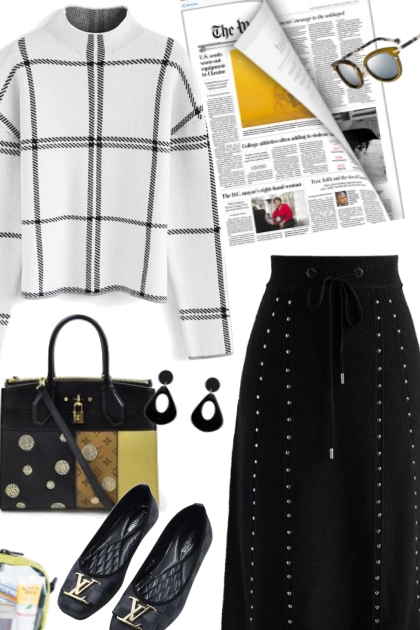 Black skirt- Fashion set