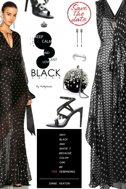 Black and dots- Fashion set