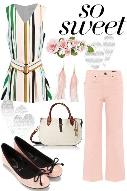 Pretty in Pink Jeans- Fashion set