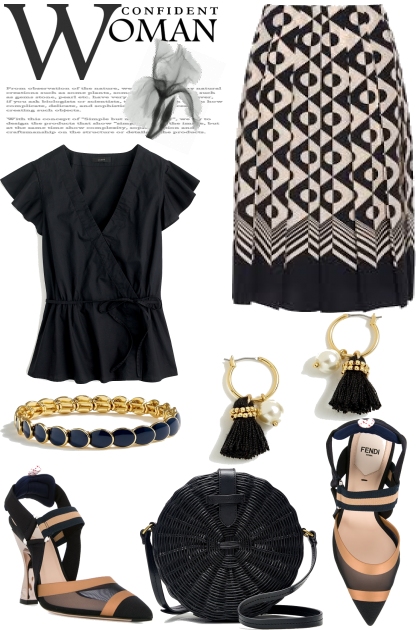 Geometric Skirt- Модное сочетание