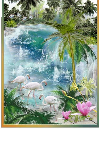 Flamingos- Combinazione di moda
