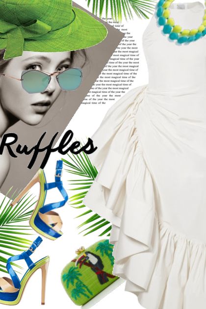 Ruffles Dress- Modna kombinacija