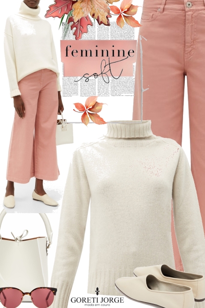 Feminine soft - Autumn sweater- Fashion set