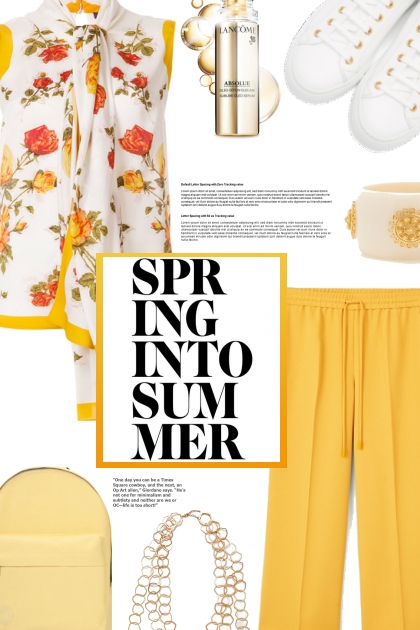 Springy Yellow Mellow- combinação de moda