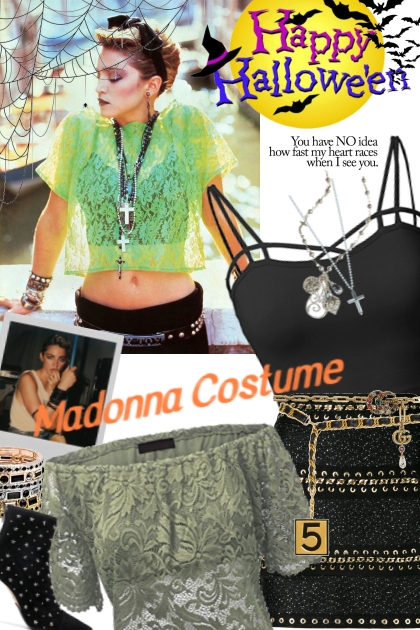 Madonna : Halloween Inspiration- Modna kombinacija