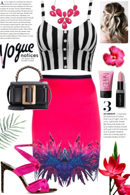 Vibrant Pinks- combinação de moda