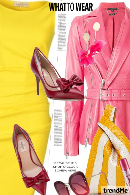 Pink & yellow- Modna kombinacija