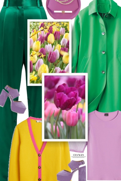 Spring flowers- Fashion set