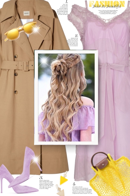 Purple dress - Модное сочетание
