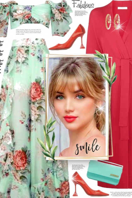 Mint and red - Fashion set