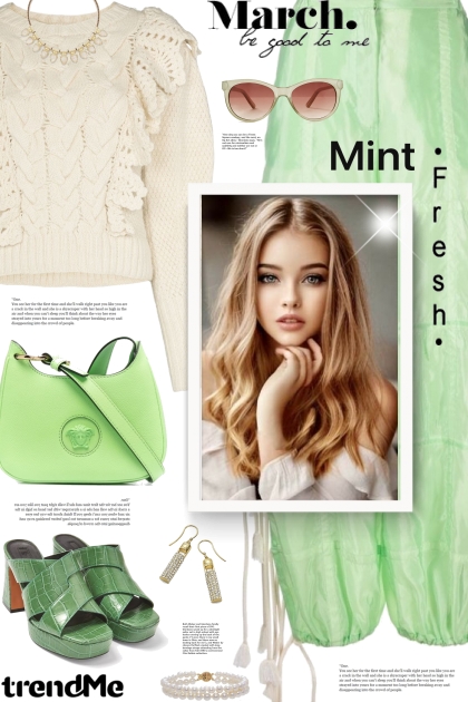 Mint and white- Combinazione di moda
