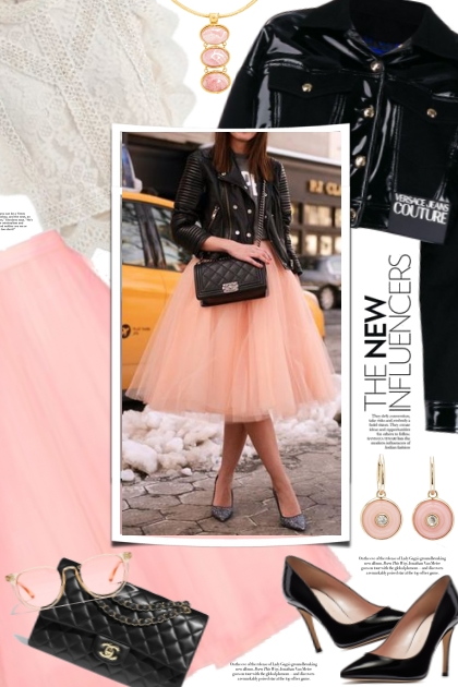 Pink tulle skirt- Modna kombinacija