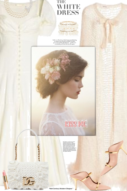 The white dress ❤- Модное сочетание