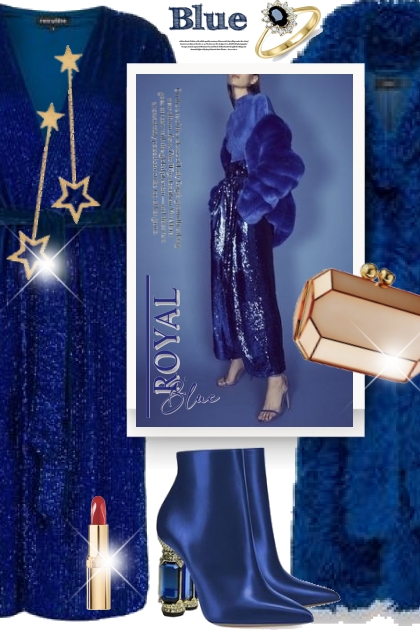 Winter blues- Combinazione di moda