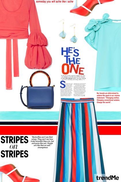 Stripes on stripes- Модное сочетание