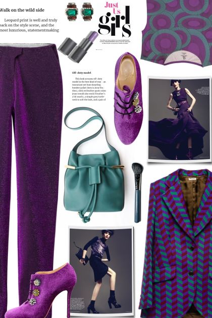 Purple & Green- Модное сочетание