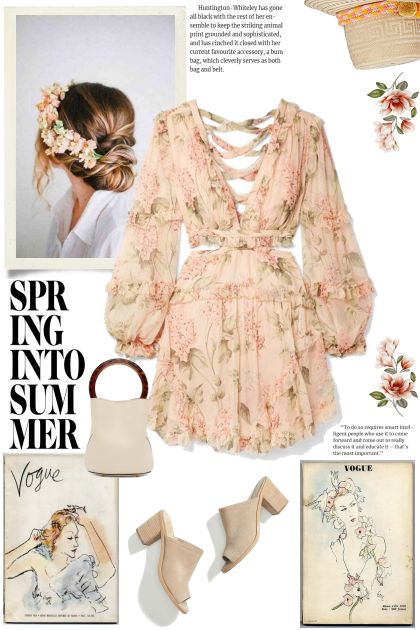Floral Dress- Modekombination