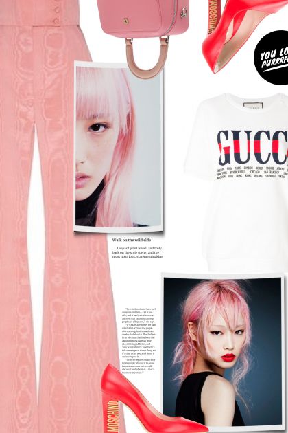 Gucci T-shirt- Modna kombinacija