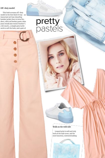Peach and Blue- Combinazione di moda