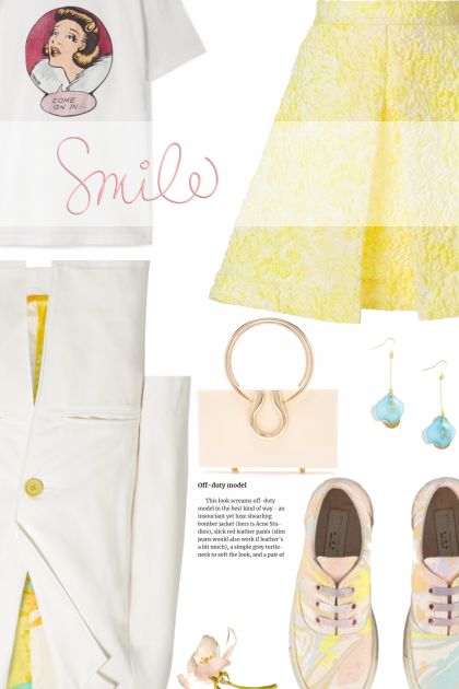 Yellow skirt- Модное сочетание