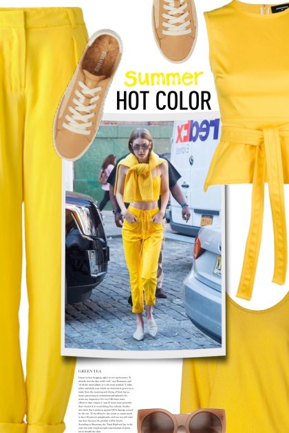 Hot Color - Yellow- Модное сочетание
