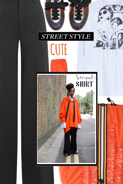 Striped Shirt- Combinazione di moda