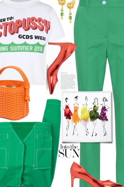 Green Summer- combinação de moda
