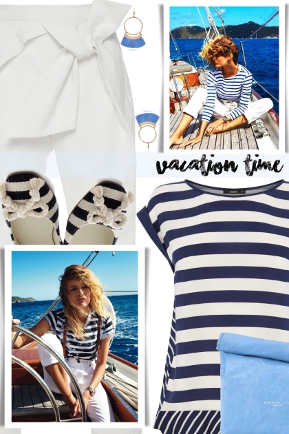 The Nautical Stripe- combinação de moda