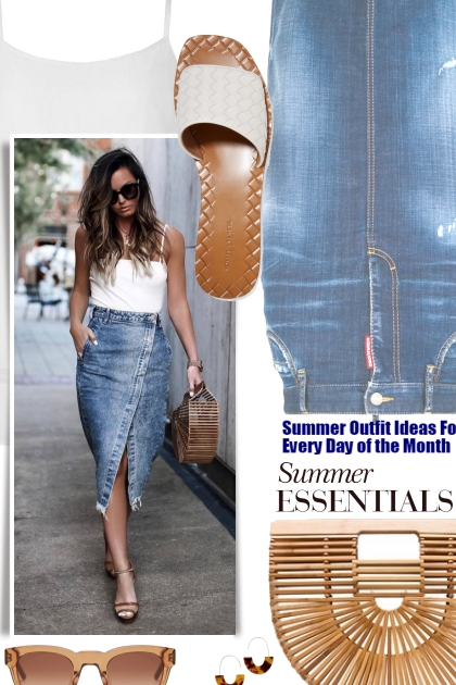 Summer Outfit Ideas For Every Day of the Month- combinação de moda