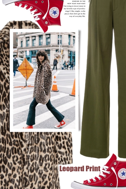 Leopard Print - combinação de moda