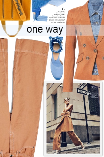 One way- Modna kombinacija