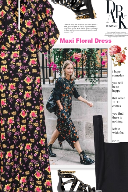 Maxi Floral Dress- Fashion set