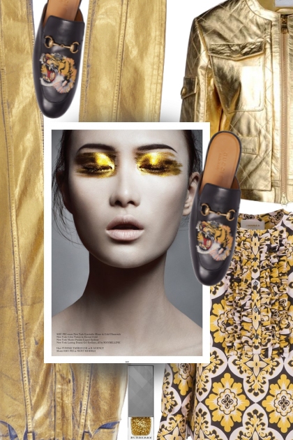 Gold is gold- combinação de moda