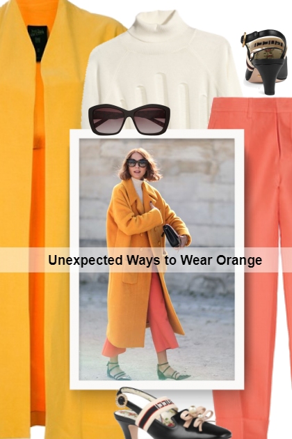 Unexpected Ways to Wear Orange- Modna kombinacija