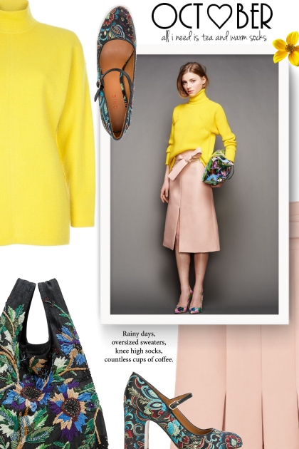 Yellow and pink- Модное сочетание