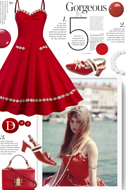 Brigitte Bardot red - Style Collection - Ewa Naukowicz - trendMe.net