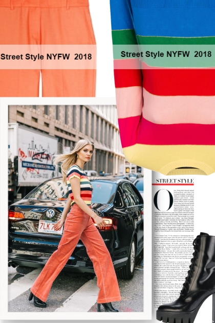 Street Style NYFW  2018- Combinazione di moda