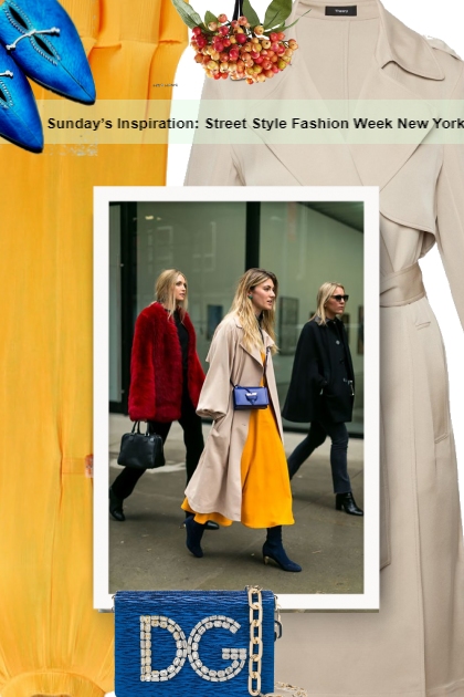 Sunday’s Inspiration: Street Style Fashion Week Ne- Модное сочетание