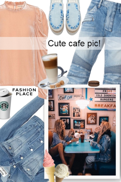 Cute cafe pic!- Modekombination