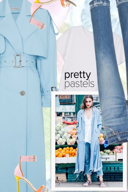 Market Editorial - pastels- Modna kombinacija