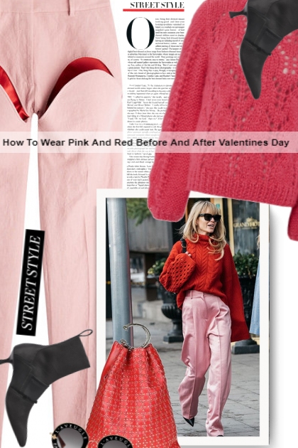 How To Wear Pink And Red Before And After Valentin