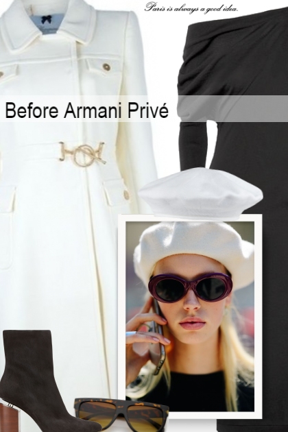 Before Armani Privé- Modna kombinacija