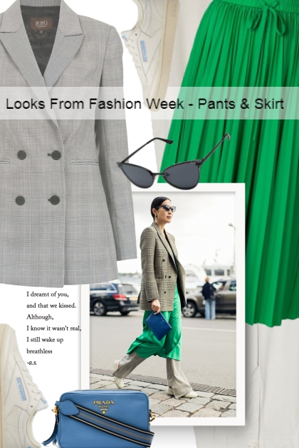 Looks From Fashion Week - Pants & Skirt- Modna kombinacija