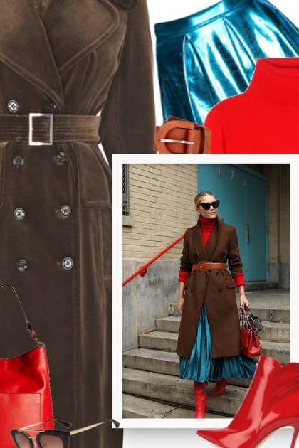 Accordion skirts and slouchy boots for fall- Modekombination